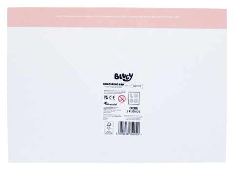 PRECOMENZI - Bluey Colouring Book A4 & Sticker Set