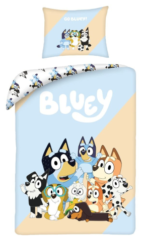 Casa si Cadouri - Bluey Duvet Set Go Bluey 160 x 200 cm / 70 x 80 cm