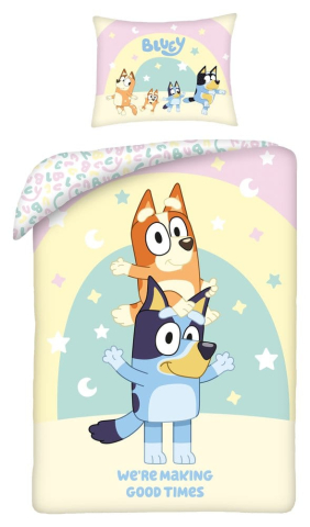 Casa si Cadouri - Bluey Duvet Set We're Making Good Times 160 x 200 cm / 70 x 80 cm