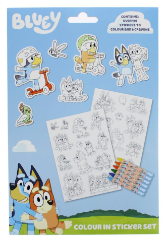 Casa si Cadouri - Bluey Sticker Colouring Set