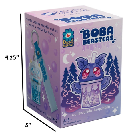PRECOMENZI - Boba Beasteas Keychain 8 cm Blind Box Display (8)