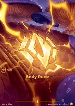 Singles Trading Card Games - Body Rune (V.2 - Showcase) Unleashed - Singles R04a