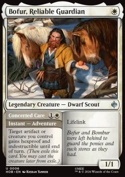 Singles Trading Card Games - Bofur, Reliable Guardian // Concerted Care 6 FOILED