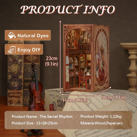 Book Nook The Secret Rhythm 23 x 11 cm [20]