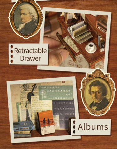 Book Nook The Secret Rhythm 23 x 11 cm [7]