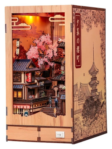 Book Nook Twilight Sakura Path 23 x 12 cm [7]