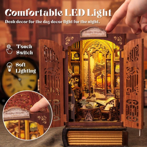 Bookshop Memories - DIY Book Nook Kit cu LED [6]
