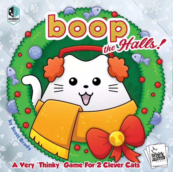 Board Games - Boop the Halls – Joc abstract de strategie cu pisici si ornamente de Craciun