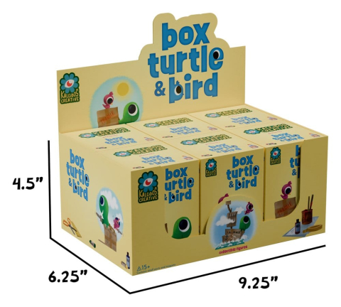 Box Turtle and Bird Mini Figures S1 9 cm Blind Box Display (6) [1]