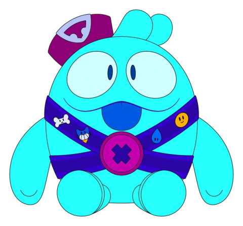 PRECOMENZI - Brawl Stars Plush Figure Squeak 22 cm