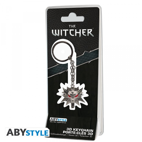 Pop Culture - Breloc 3D The Witcher Wolf school emblem