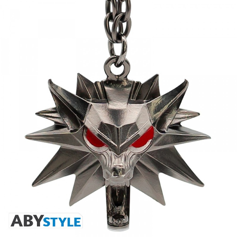Breloc 3D The Witcher Wolf school emblem [1]