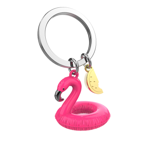 Pop Culture - Breloc colac flamingo