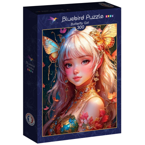Puzzle 300 piese - Butterfly Girl – Puzzle 300 piese
