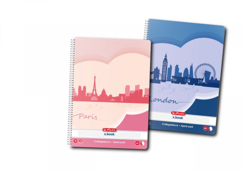 Caiete - Caiet A4 cu spira 70 file dictando Herlitz