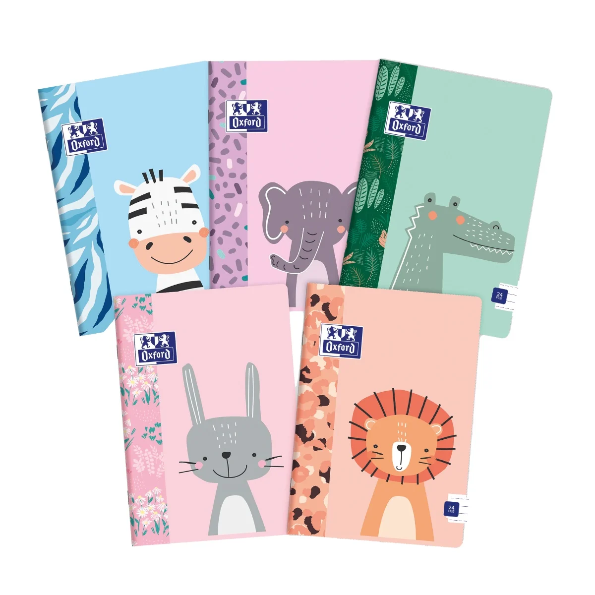 Caiete - Caiet A5 Tip II, hartie premium Optik 90g, 24 file, Oxford Kids, diverse motive