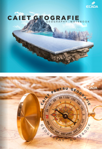 Caiete - Caiet ECADA Geografie A4 24 file dictando + velin coperta flexibila