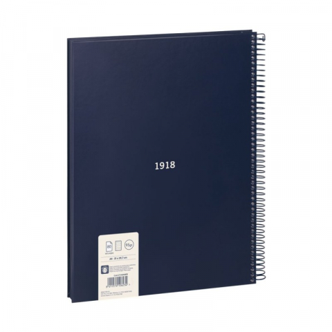 Caiet MILAN Serie 1918 A4 80 file dictando spira coperta carton rigida [1]