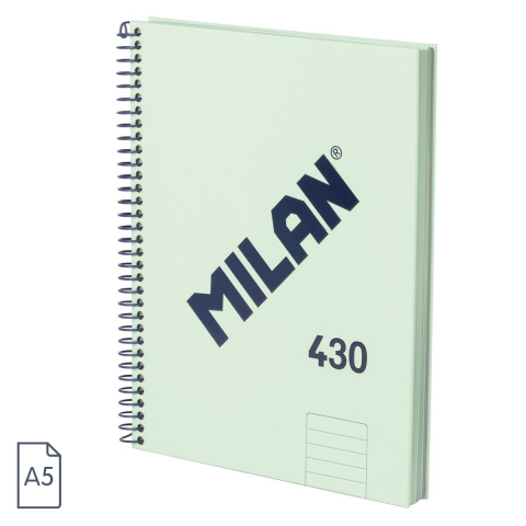 Reduceri - Caiet MILAN Serie 1918 A5 80 file dictando spira coperta carton rigida