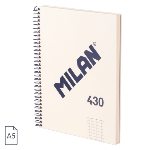 Reduceri - Caiet MILAN Serie 1918 A5 80 file matematica spira coperta carton rigida