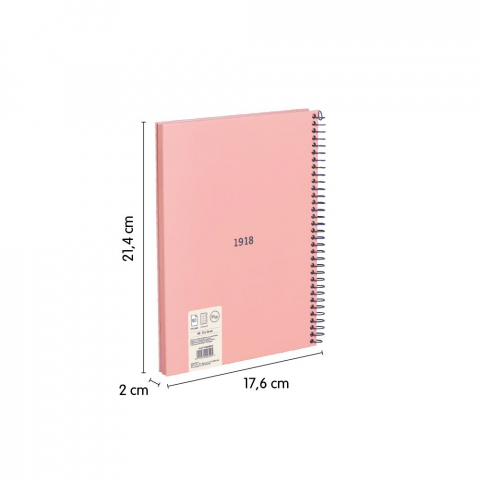 Caiet MILAN Serie 1918 A5 80 file matematica spira coperta carton rigida [1]