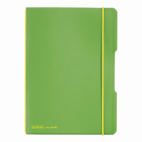 Caiete - CAIET MY.BOOK FLEX A5 40F PATRATELE  VERDE DESCHIS TRANSPARENT