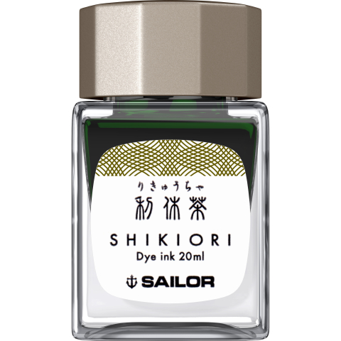 Stilouri, cerneala si accesorii - Calimara 20 ml Shikiori Summer Rikyu Cha Green