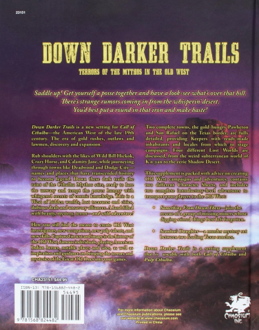 Call of Cthulhu Down Darker Trails RPG Setting Book – Old West Horror Engleza [1]