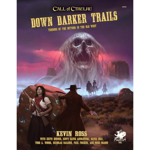 D&D si Alte RPG - Call of Cthulhu Down Darker Trails RPG Setting Book – Old West Horror Engleza