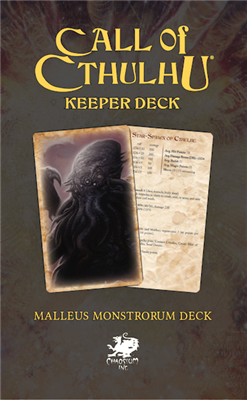 Board Games - Call of Cthulhu RPG - The Malleus Monstrorum Keeper Deck