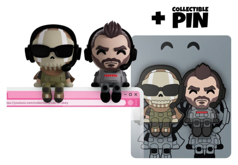 Call of Duty Vinyl Figures Ghost & Soap Monitor Buddiez 7 cm [3]