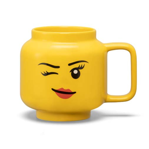 Recipiente alimentare - Cană mare LEGO din ceramică – Fată care face cu ochiul