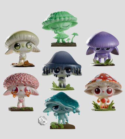 Capkins Mini Figures S1 7 cm Blind Box Display (6) [10]