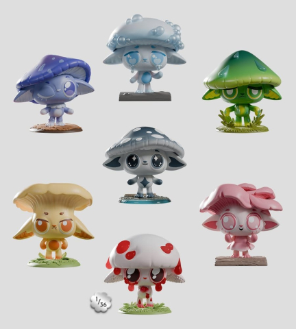 Capkins Mini Figures S2 7 cm Blind Box Display (6) [10]