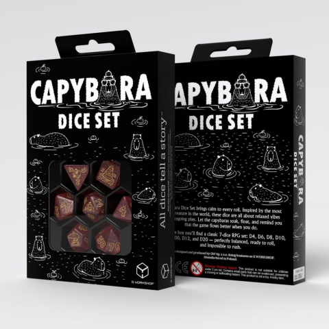 PRECOMENZI - Capybara Dice Set of 7 Chillo
