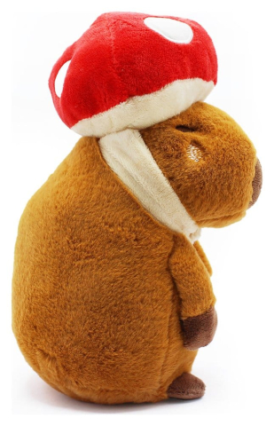 Jucarii - Capybara Plush Figure Mushroom 23 cm