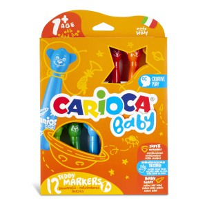 Rechizite, Creativitate, Hobby - CARIOCA 12 CULORI TEDDY MARKERS BABY 42816