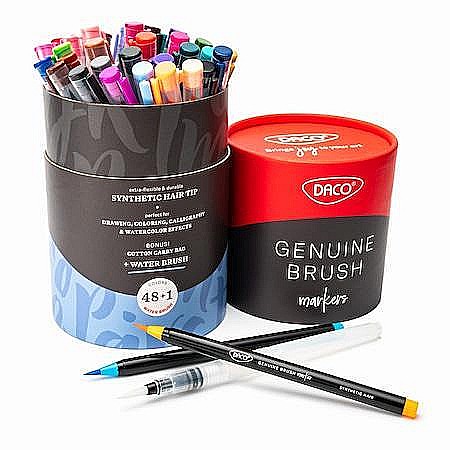 Reduceri - Carioca 48+1 cu varf de pensula, Daco