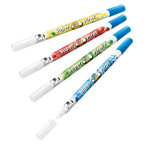 Carioca corectoare Super Pirat – varf F, pentru corecturi fine si rescriere [1]