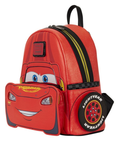 PRECOMENZI - Cars by Loungefly Mini Backpack 20th Anniversary Lightning McQueen Metallic LightUp