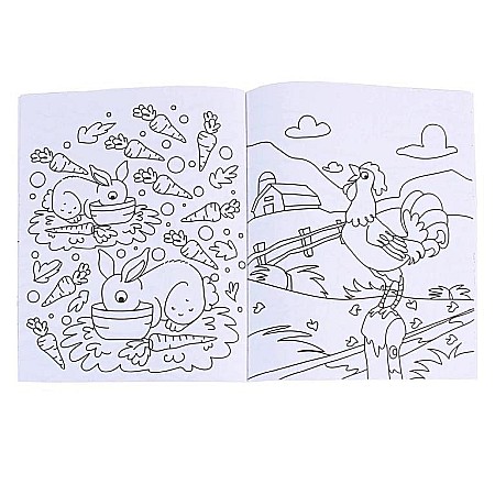 Carte de colorat Animale Fantasice 2 + autocolante [1]