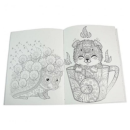 Carte de colorat Calm and Peace Baby Animals [1]