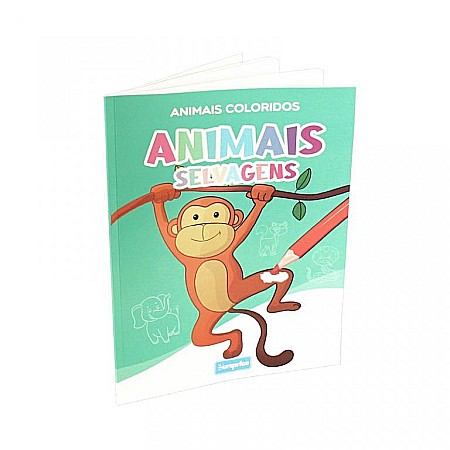 Rechizite, Creativitate, Hobby - Carte de colorat Colorful Animals - Animale Salbatice