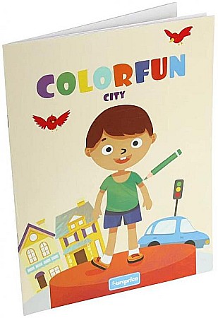 Rechizite, Creativitate, Hobby - Carte de colorat Colorfun City