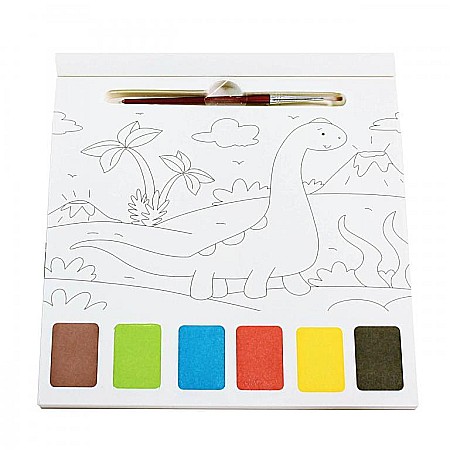 Carte de colorat cu acuarele Dinozauri [1]