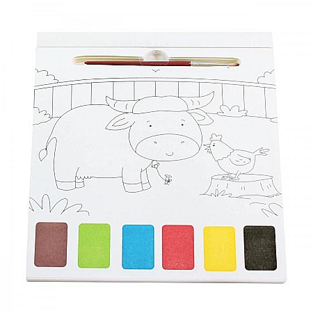Carte de colorat cu acuarele Ferma [1]