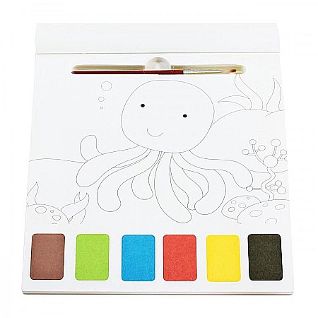 Carte de colorat cu acuarele Ocean [1]