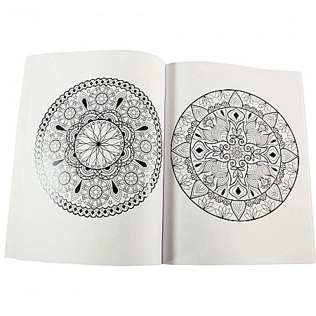 Carte de colorat pentru adulti Mindful Mandalas 4 [1]