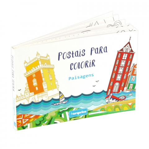 Rechizite, Creativitate, Hobby - Carti postale de colorat Peisaje