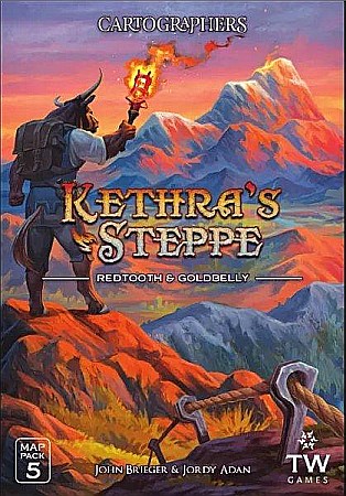 Extensii boardgames - Cartographers: Map Pack 5 – Kethras Steppe: Redtooth & Goldbelly